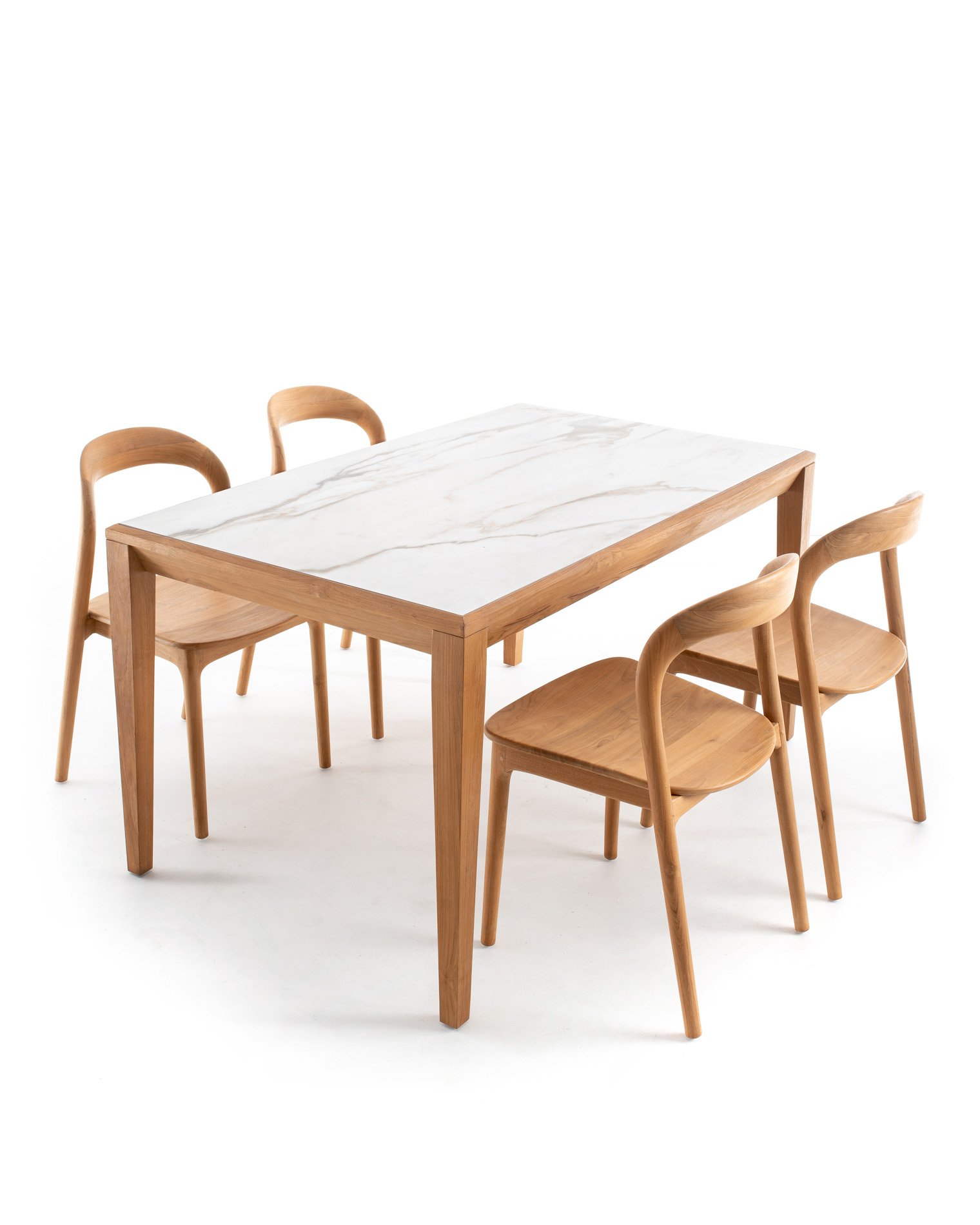 ASTRA DINING TABLE & NEVA DINING CHAIR WOODEN SEAT Thumbnail